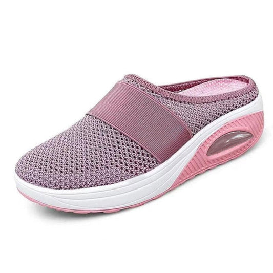 azfleek Slippers Air Cushion Slip-On Orthopedic Diabetic Walking Shoes Pink / 5.5